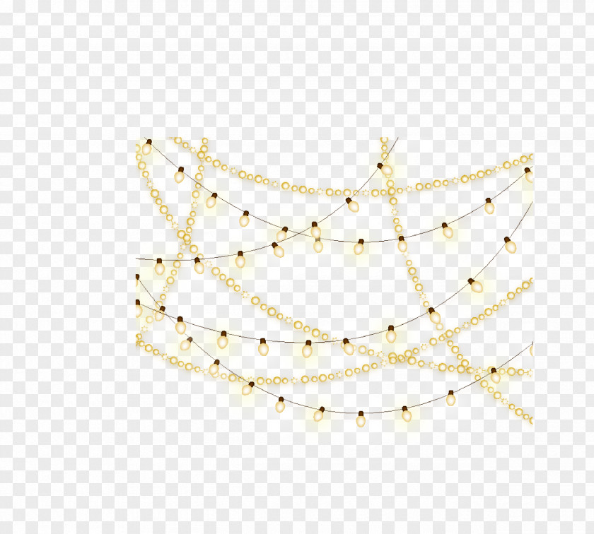 Creative Christmas Lights White Pattern PNG