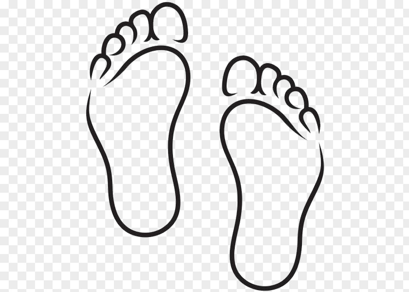 Feet Line Chart Foot Black And White Clip Art PNG