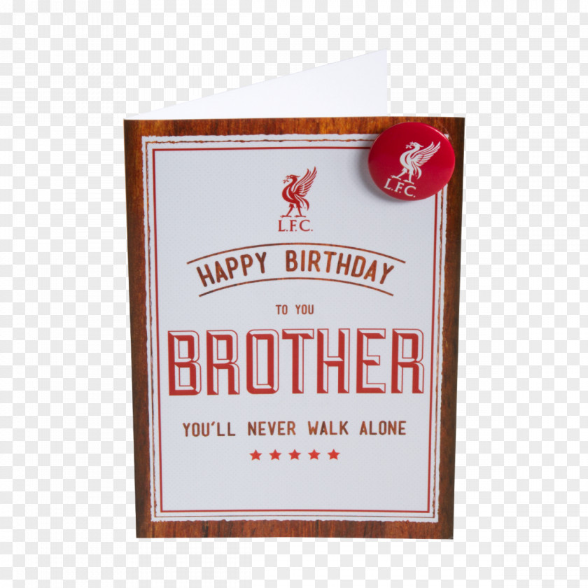 Happy Birthday Brother Liverpool F.C. Greeting & Note Cards Cake Card PNG