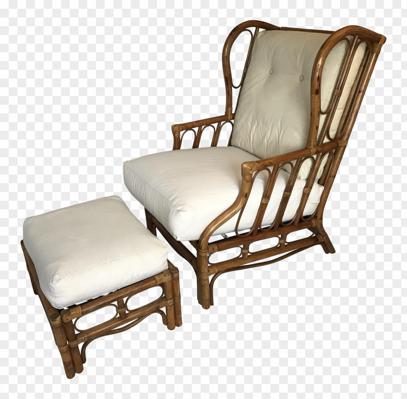 Noble Wicker Chair Wing Rattan Furniture PNG
