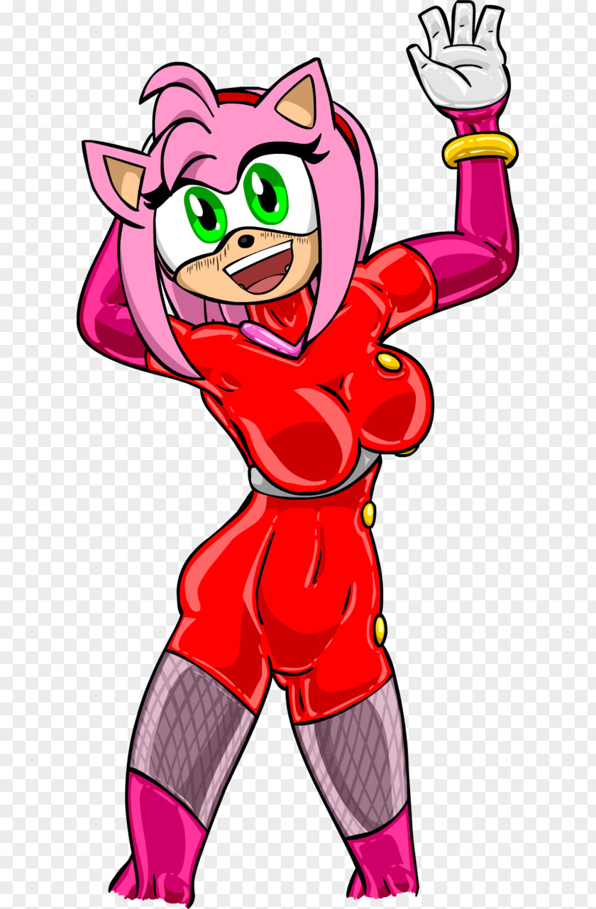 Sonic The Hedgehog Amy Rose Sega Catsuit Latex PNG