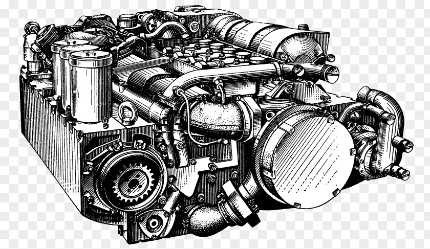 Twostroke Engine Diesel Car Two-stroke D-144 PNG