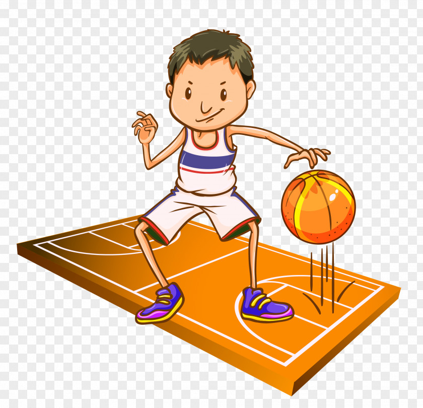 Vector Cartoon Hand Painted School Games Basketball Royalty-free Clip Art PNG