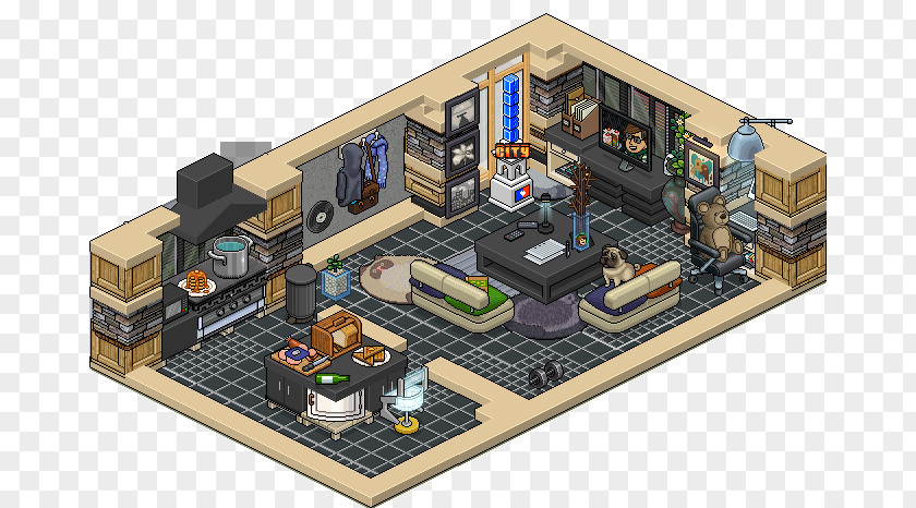 Habbo House Apartment Modern Belle Maison 1 PNG