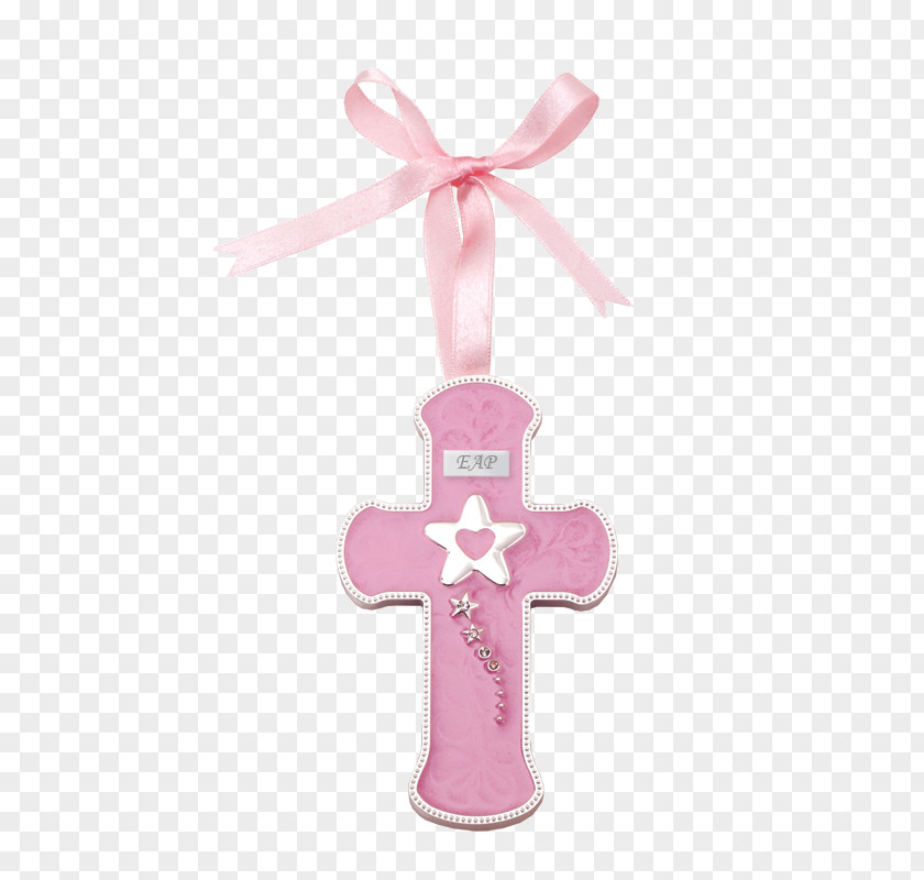Pink Bowknot Cross Material Free To Pull Ribbon Crucifixion Symbol PNG