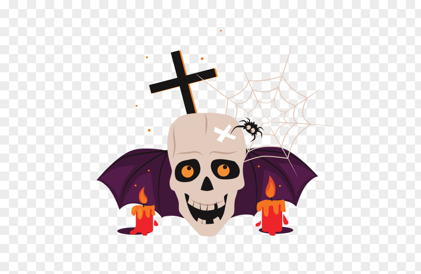 Bat Bone Skull Silhouette PNG