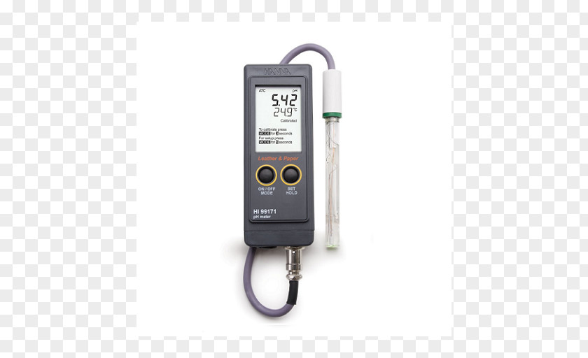 Leather Paper PH Meter Hanna Instruments Measurement PNG