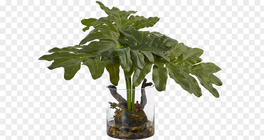 Philodendron Selloum Nearly Natural Flower Plants Vase Houseplant PNG