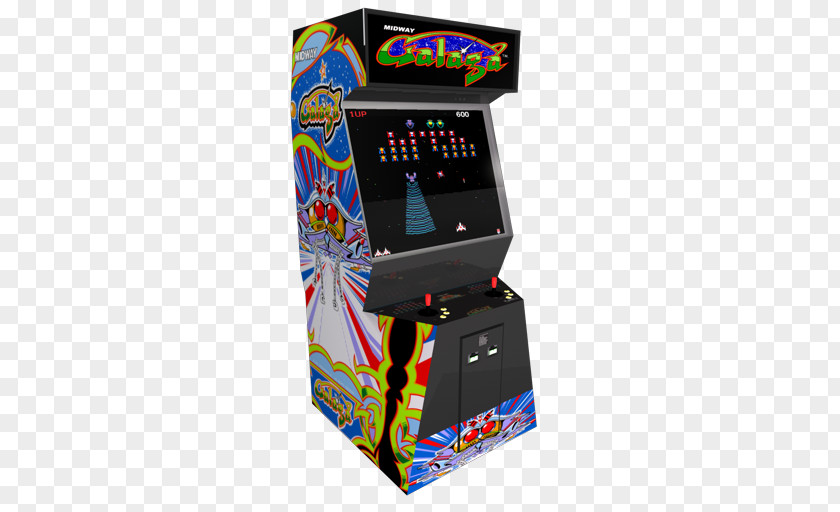 Galaga Arcade Electronic Device Recreation Machine PNG