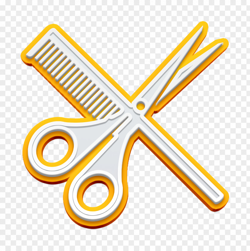 Hair Salon Icon Scissor Scissors And Comb PNG