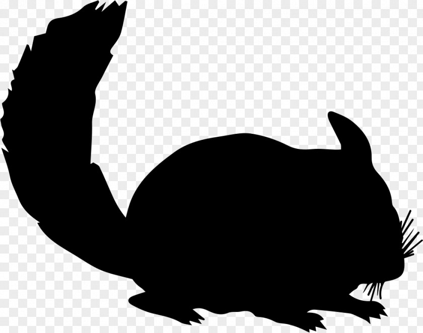 Silhouette Chinchilla Rodent Rex Rabbit PNG