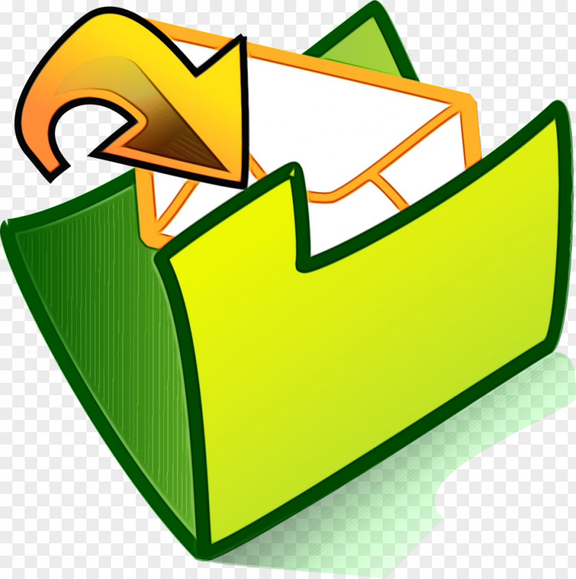 Symbol Green Email PNG