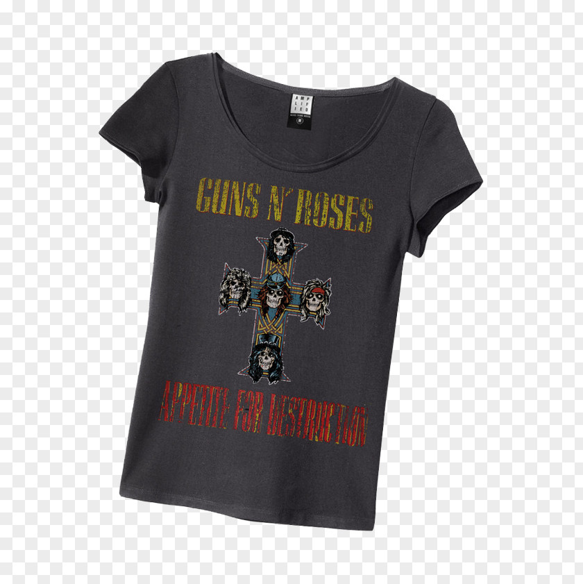 T-shirt Sleeve Guns N' Roses Appetite Computer Font PNG