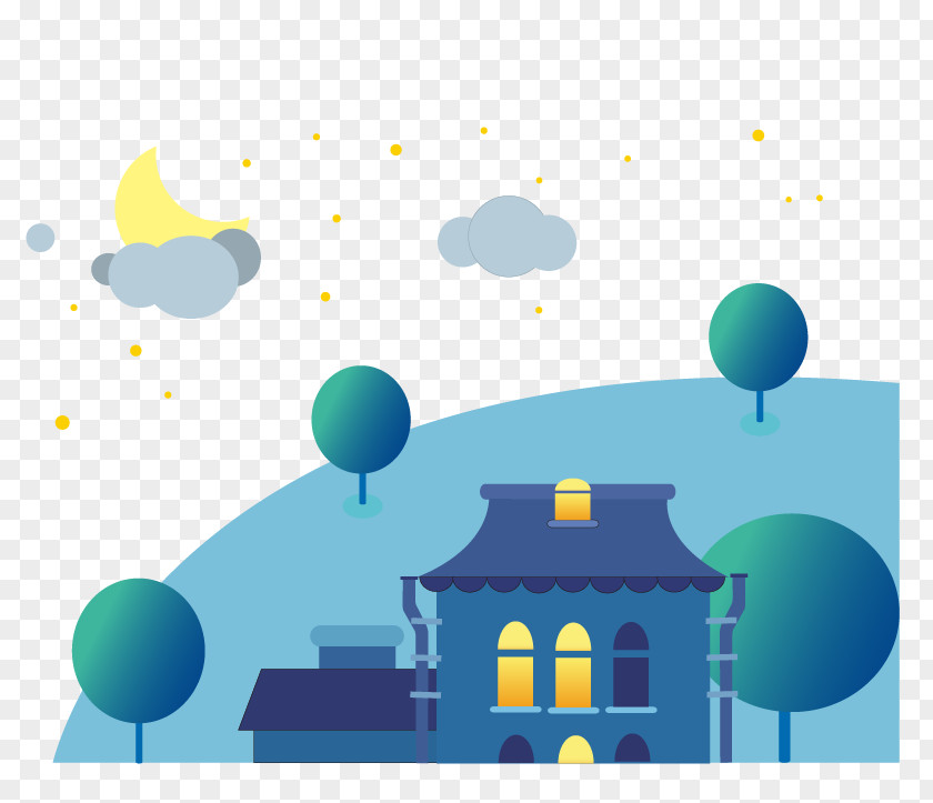 Building Cartoon Illustration PNG