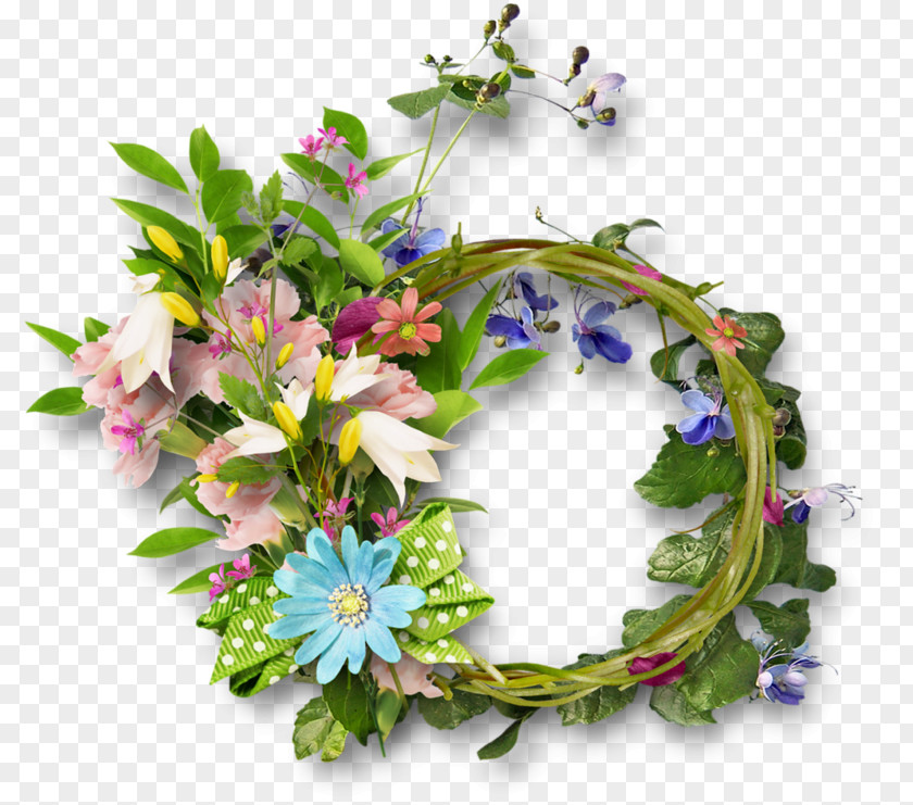 Design Floral Centerblog Paper PNG