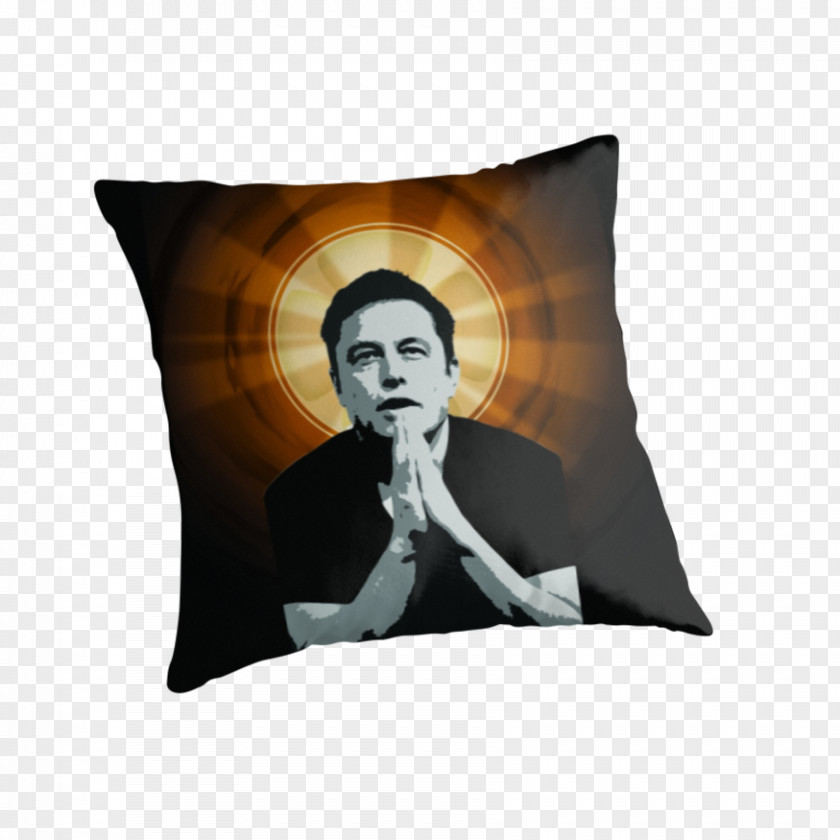 Elon Musk Throw Pillows Cushion Bedding Undertale PNG