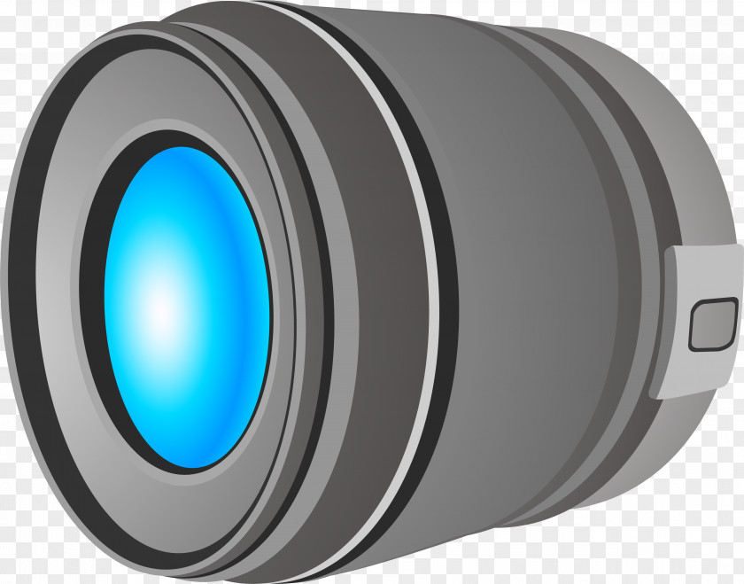 Gray Camera Lens PNG