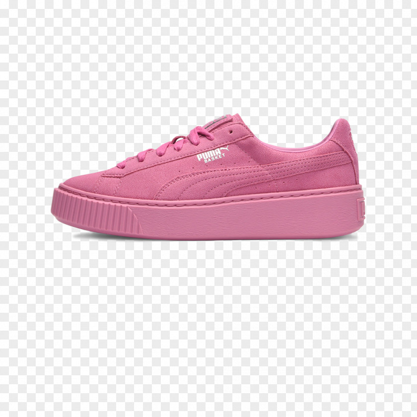 Pink Puma Shoes For Women 8 Sports Basket Platform Reset Wmn´s Prism Pink-Prism Skate Shoe PNG