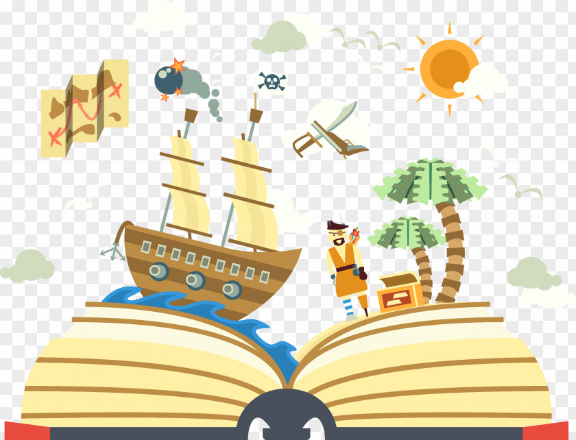 Pirate Storybook History Storytelling Narracixf3n Author Text PNG