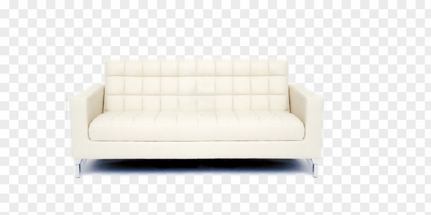 White Sofa Bed Loveseat Comfort Chair Armrest PNG