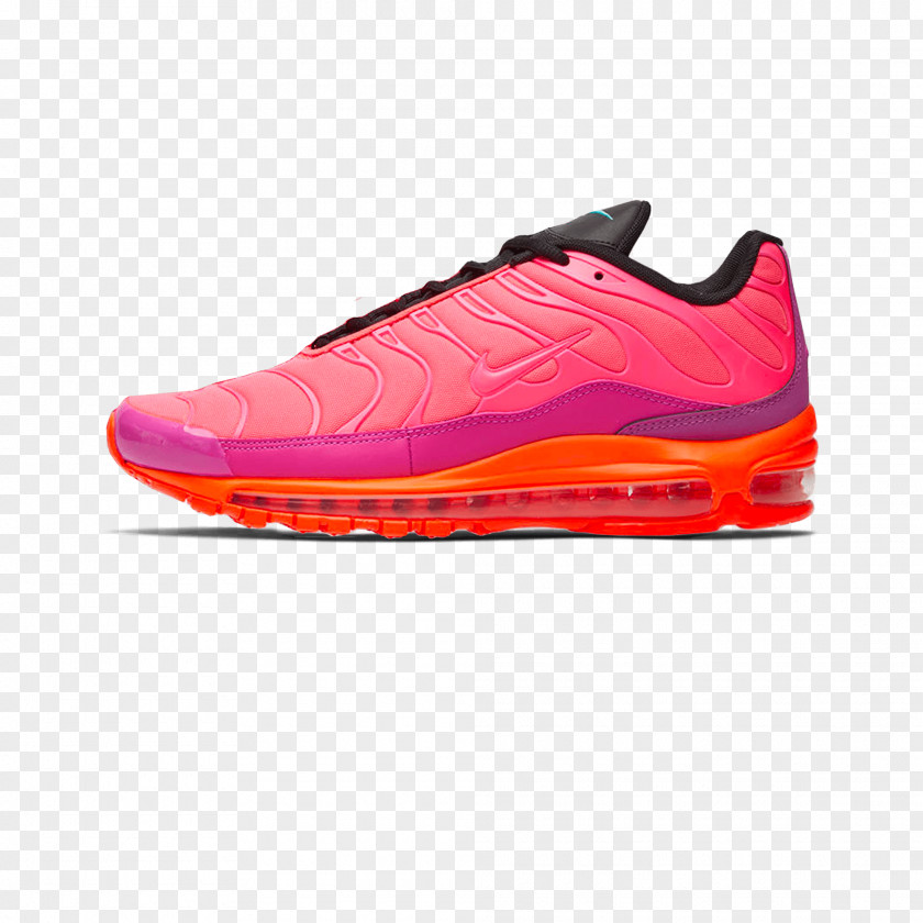 Air Accordion Nike Max 97 Plus Men's Shoe Sports Shoes Racer Pink Hyper Magenta PNG