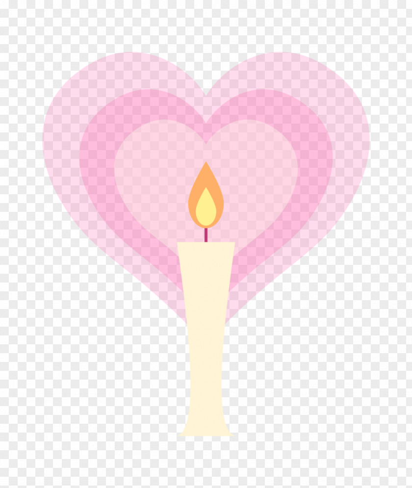 Candle And Heart Transparent Image. PNG