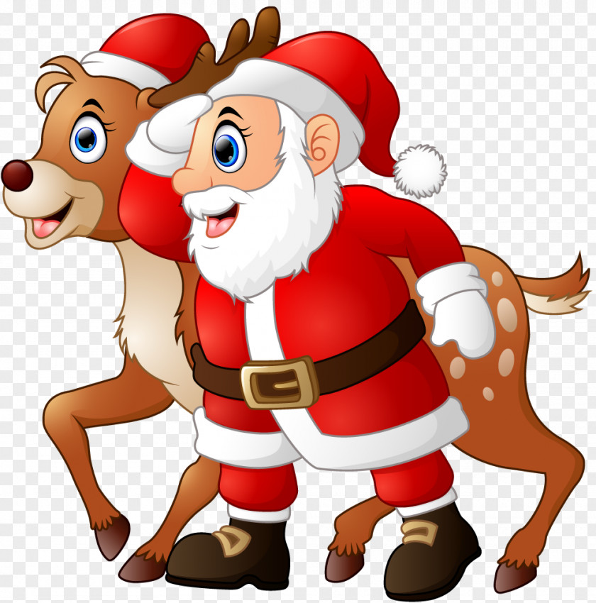 Christmas Deer Element Santa Claus Reindeer PNG