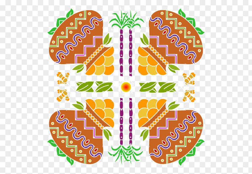 Holi Thai Pongal Makar Sankranti Rangoli Android PNG