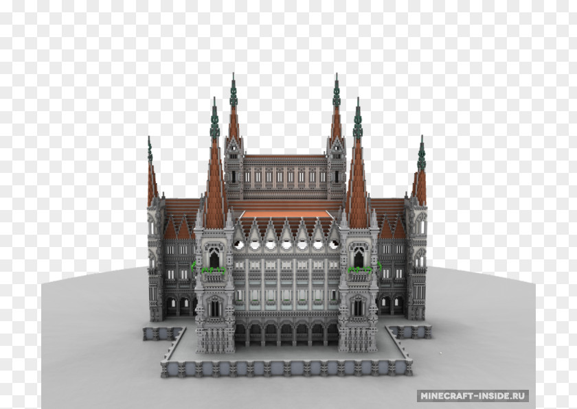 Palace Interior Hungarian Parliament Building Minecraft Facade Architecture PNG