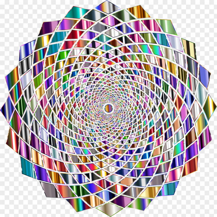 Vortex Line Circle Symmetry Pattern PNG