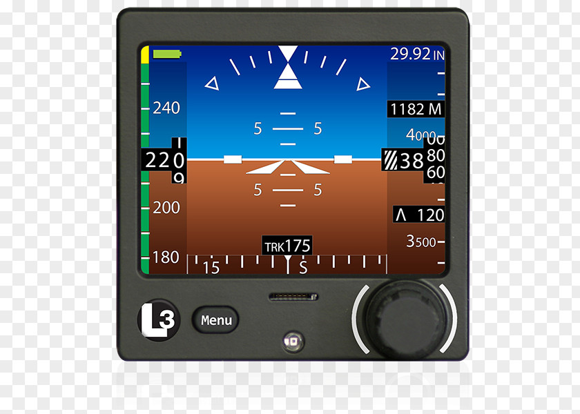 Aircraft Display Device L-3 Communications Integrated Standby Instrument System Aviation PNG