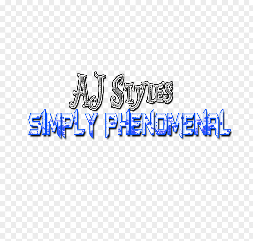 AJ Logo WrestleMania 32 Font PNG
