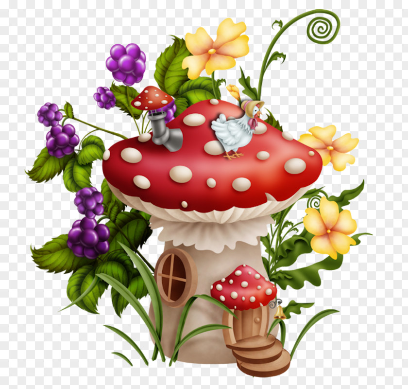 Bling Champignons Magiques Painting Drawing Mushroom Fairy Art PNG