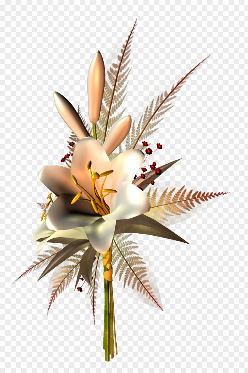 Bronze Flower Decoration Transparent Clipart Floristry PNG