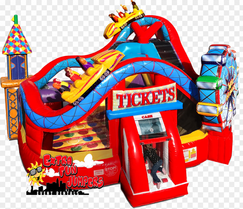 Carnival Theme Inflatable Bouncers Party Castle Los Angeles PNG