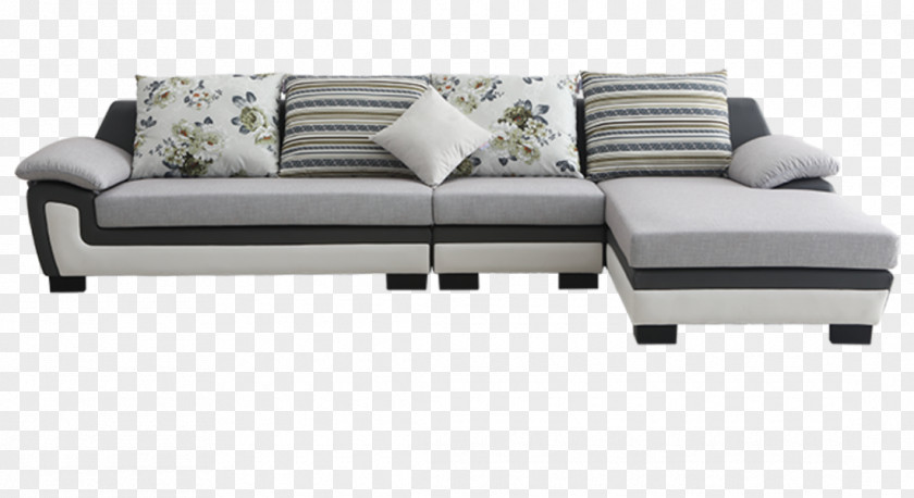 Gray Fabric Sofa Living Room Furniture Couch Textile PNG