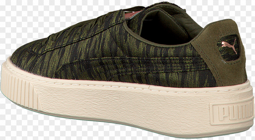 Green Puma Shoes For Women Sports Sneakers Basket Platform Vr PNG