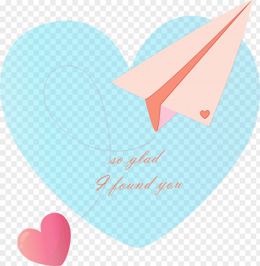 Heart Aqua Turquoise Pink Text PNG