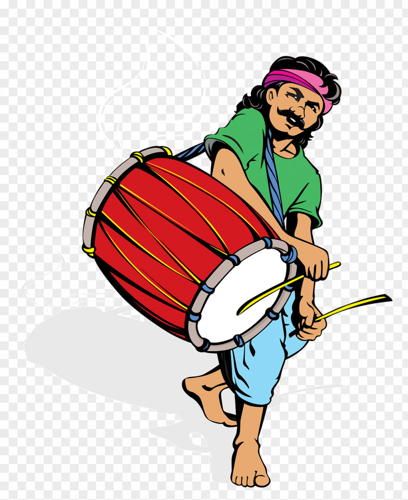 Man Playing Clarinet Dhol Cartoon Humour Western Odisha PNG