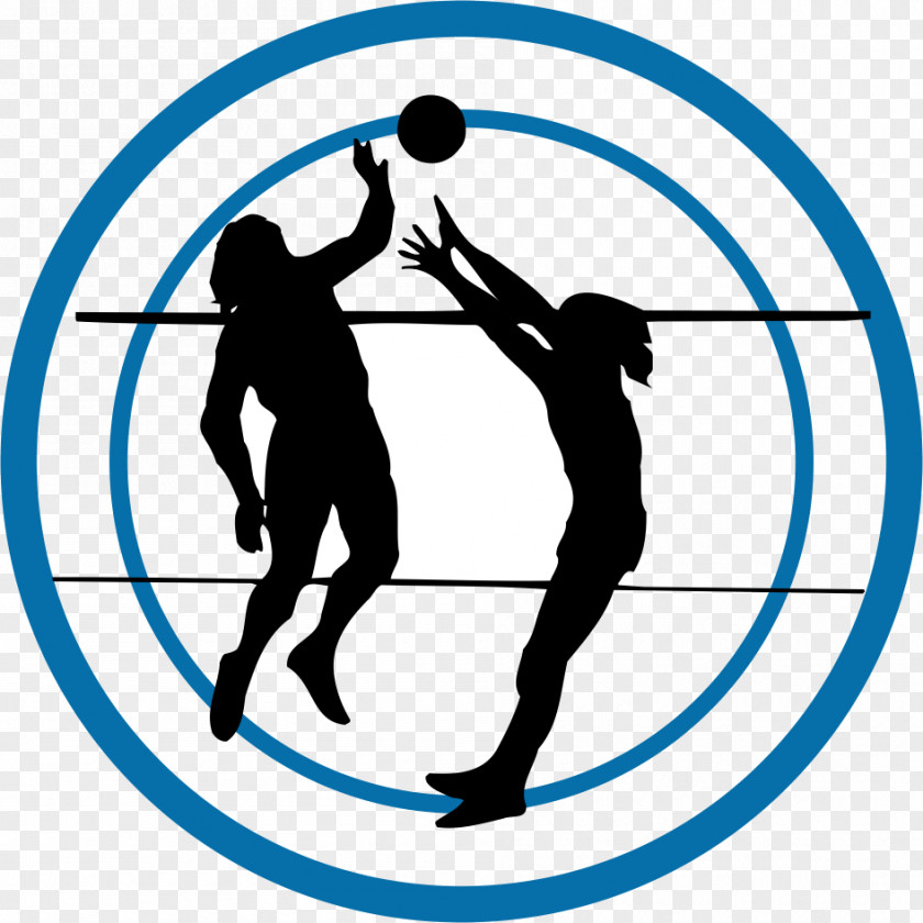 Quadrille Vector Beach Volleyball Clip Art Silhouette PNG