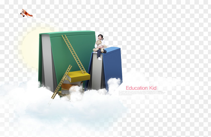 Book On Clouds Free Downloads Poster Web Banner PNG