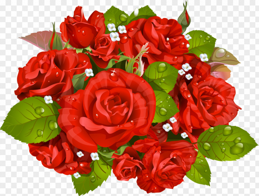 Bouquet Of Red Roses With Water Droplets Rose Flower Stock Photography Clip Art PNG