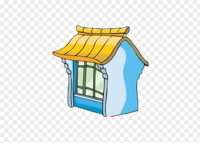 Chinese Wind Yard China Cartoon Architecture Tencent QQ Illustration PNG