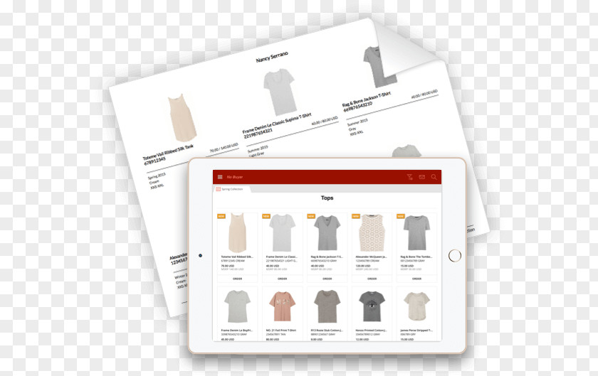 Connected Lines Product Lining Retail Brand Line Sheet PNG