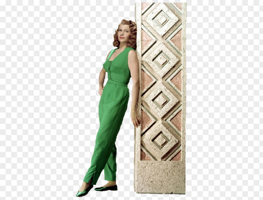 Rita Hayworth Casual Cocktail Dress Fashion Gown PNG