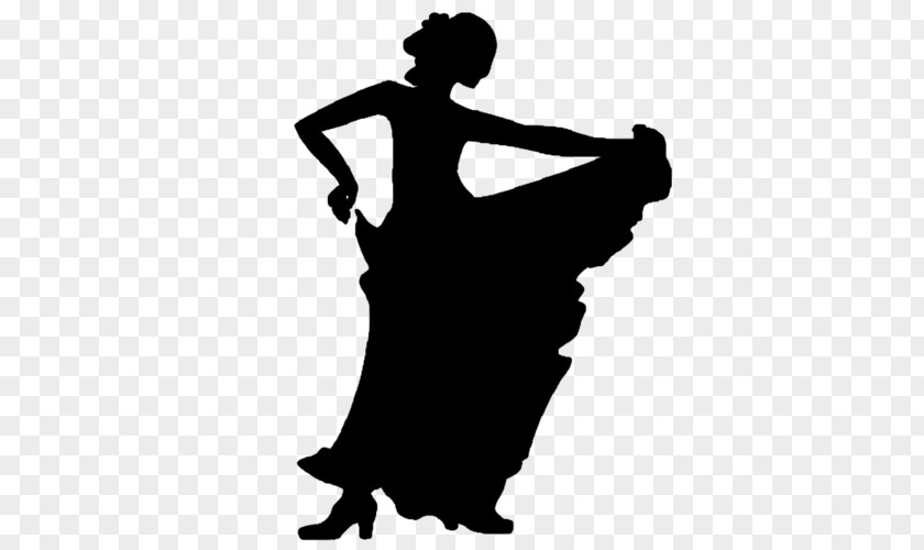 Silhouette Belly Dance Flamenco Dancer PNG