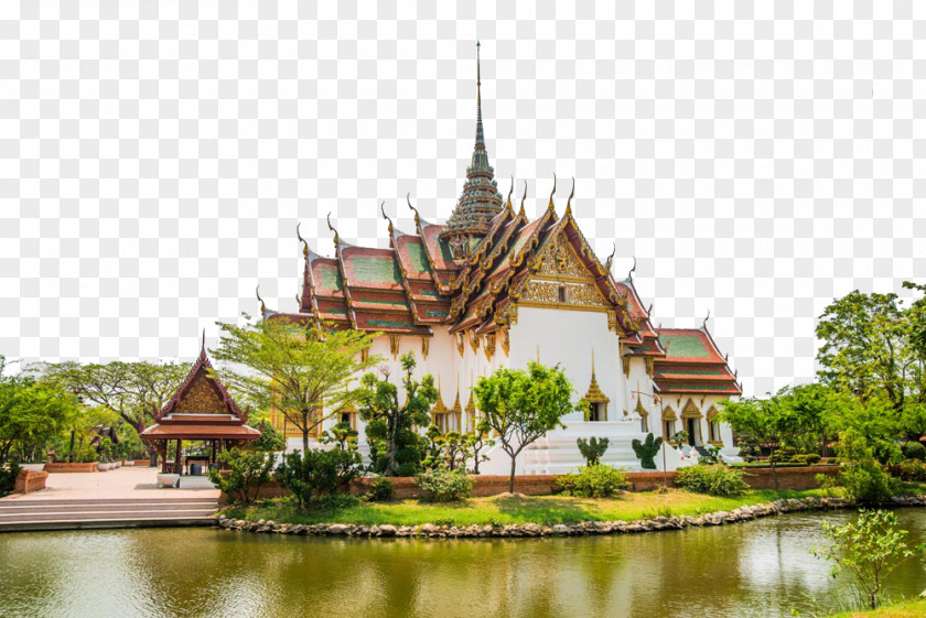 Thai Style Ancient Siam Mueang Architecture Photography PNG