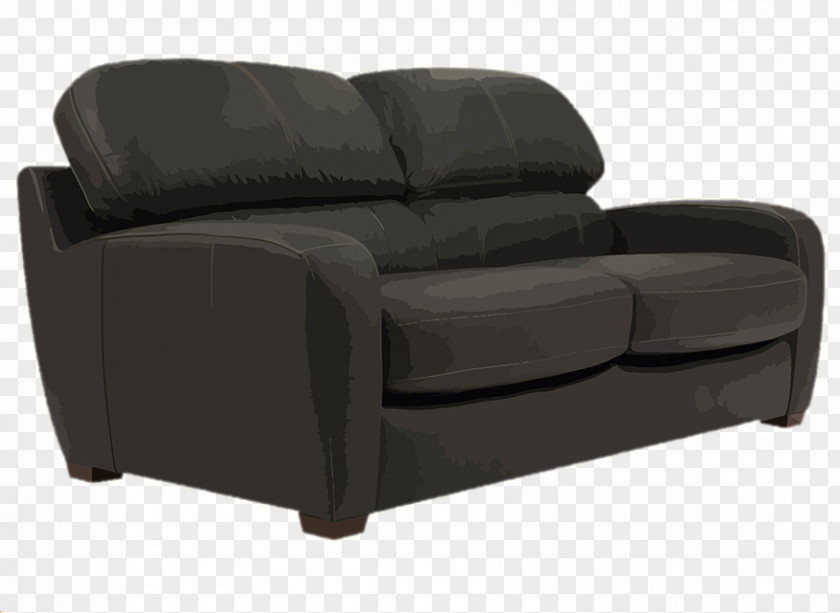Black Sofa Couch Living Room Recliner Furniture Cushion PNG