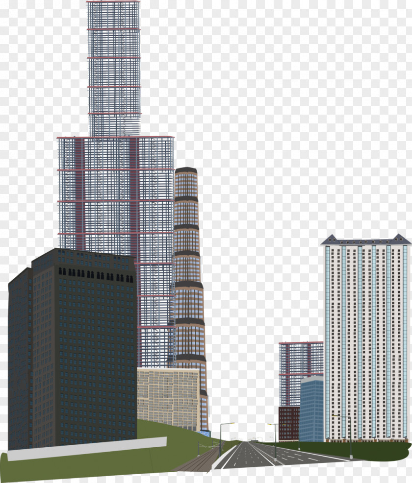 Building Commercial Architecture Facade Tower PNG
