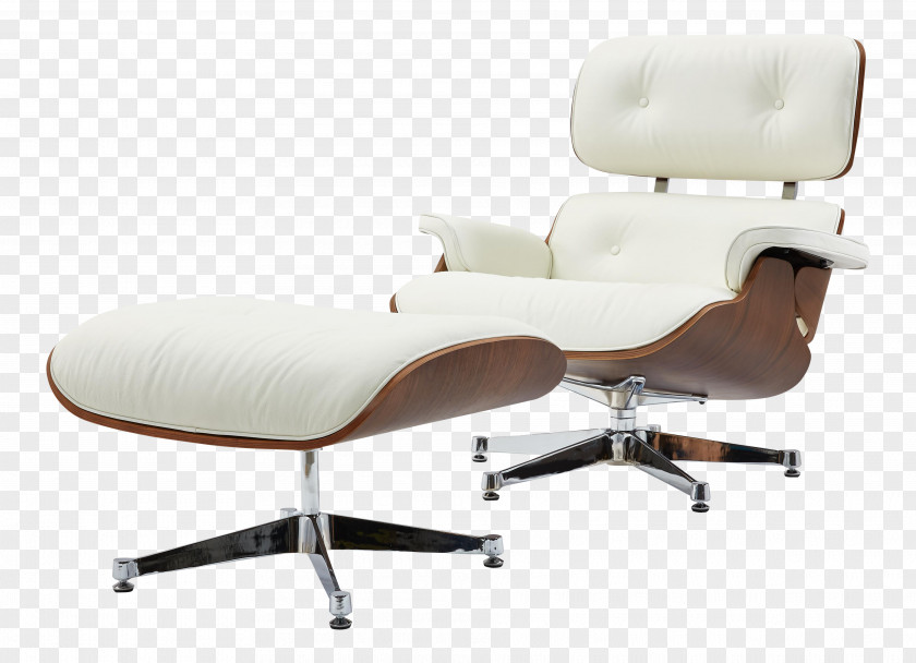 Chair Eames Lounge Foot Rests Chaise Longue Living Room PNG